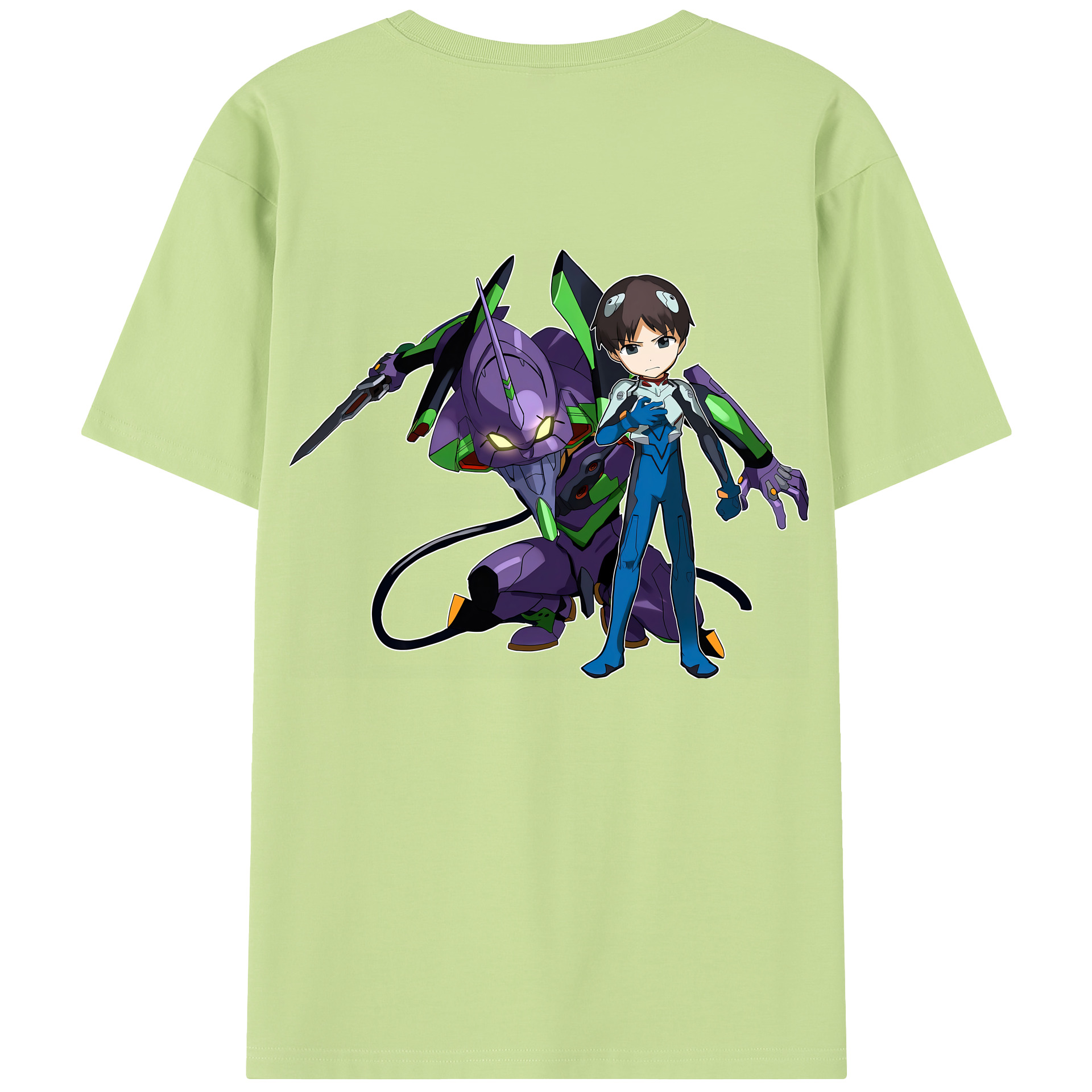 （画像用） EVA 新世紀エヴァンゲリオン 綿100％半袖Tシャツ（背面プリント）